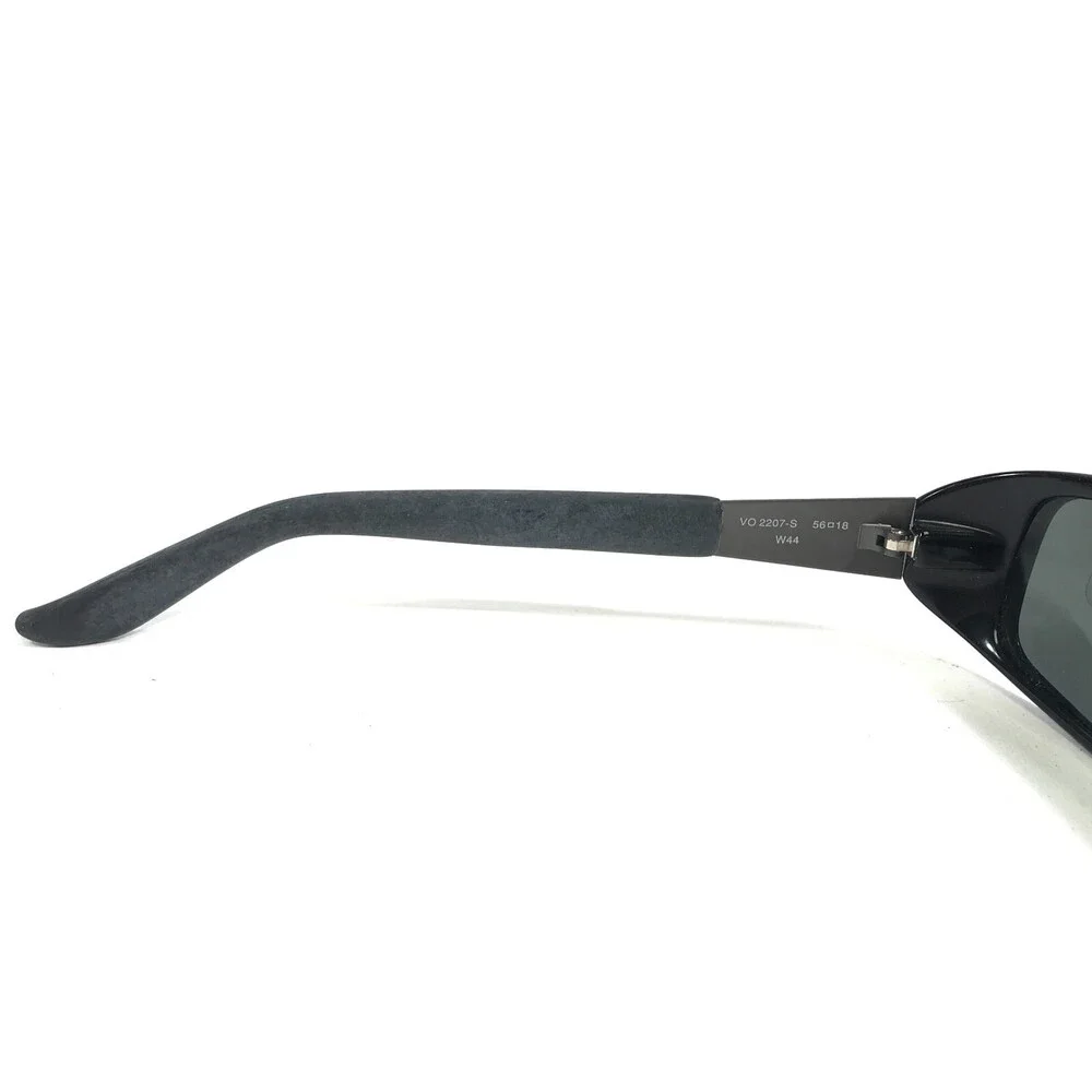 Vogue Sunglasses VO2207-S W44 Black Gray Rectangular Frames with Black Lenses